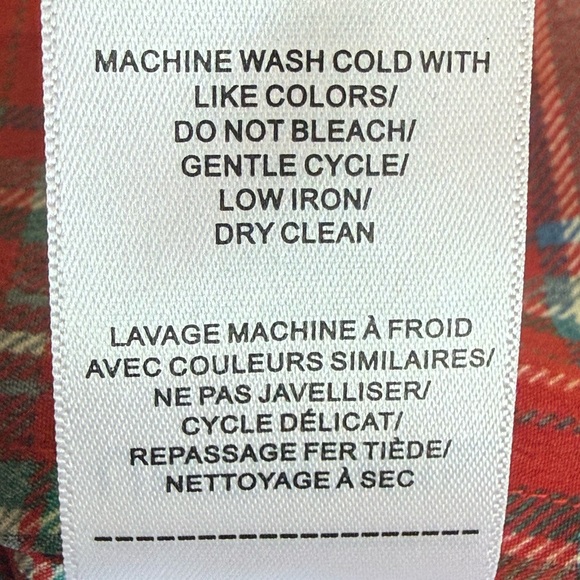 Untuckit Meredith Classic Red Tartan Midi Dress – Long Sleeve & Flowy Size Small - Picture 4 of 16